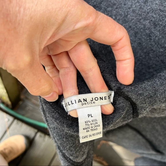 Jillian Jones Wool Blend Reversible Single Button Closure Jacket Sz LP - Picture 2 of 12